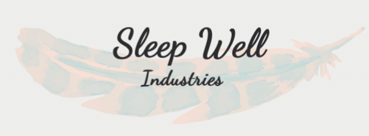 A feather showcasing a random Company called Sleep Well Industries